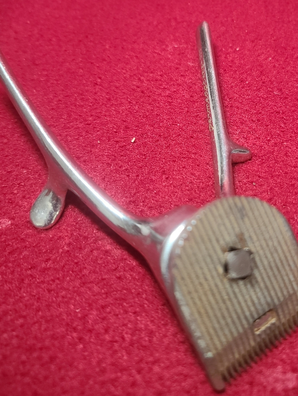 Antique‎ 1900's Permedge Nickel Plated Hand Manual Neck Shaver Hair Clippers.